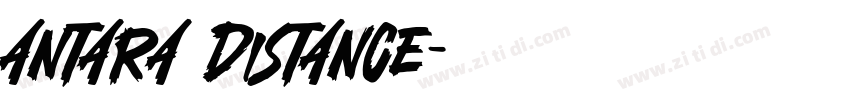 antara distance字体转换